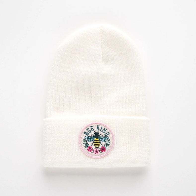 Bee Kind Dove Beanie