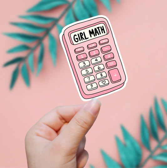 Girl Math Sticker