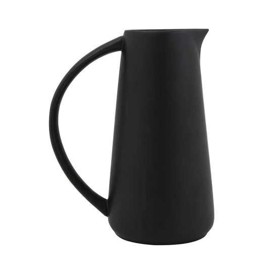 Black Stoneware Pitcher