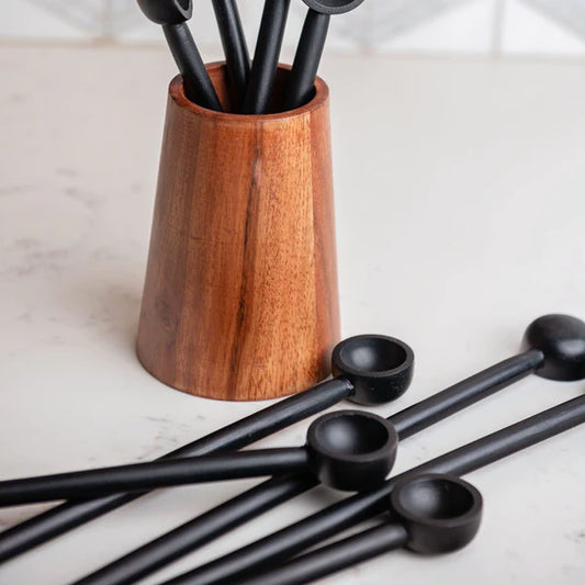 Black Wood Spoons