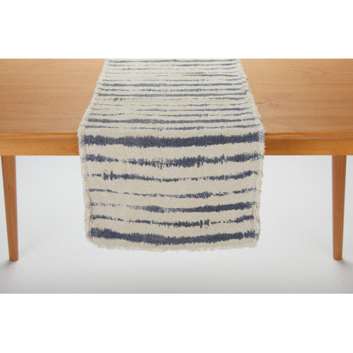 Brushstroke Blue Table Runner