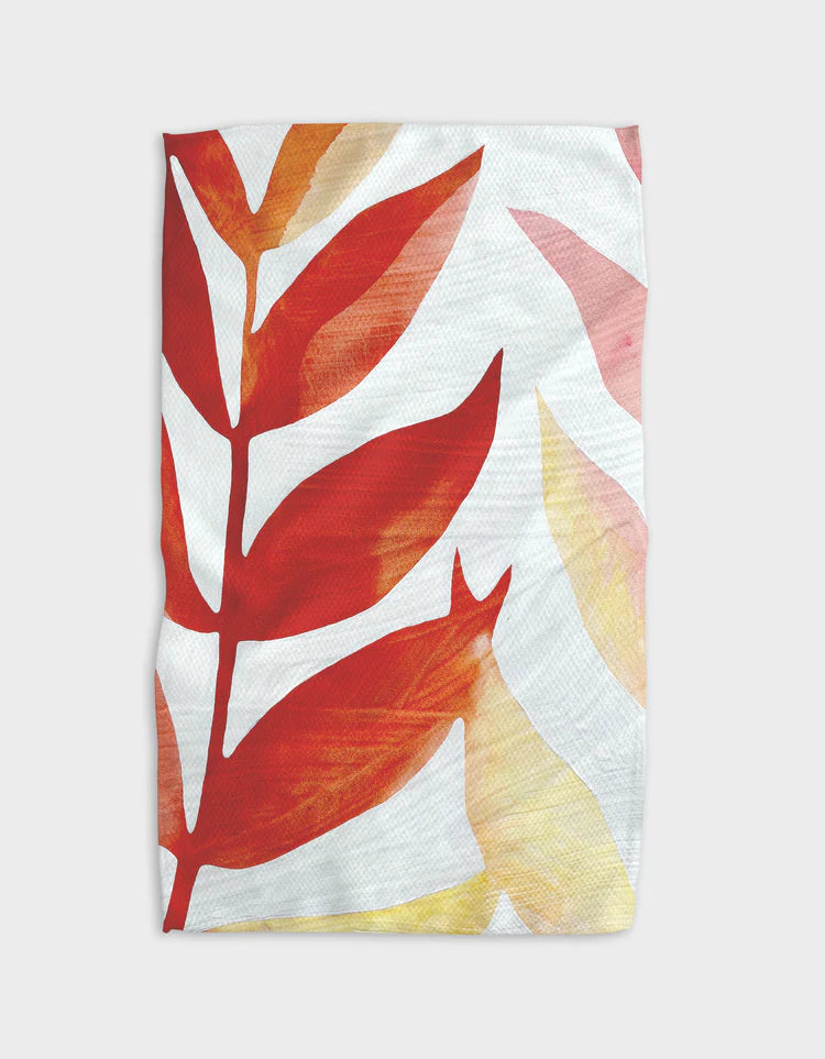 Botanical Watercolor Light Kitchen Tea Towel