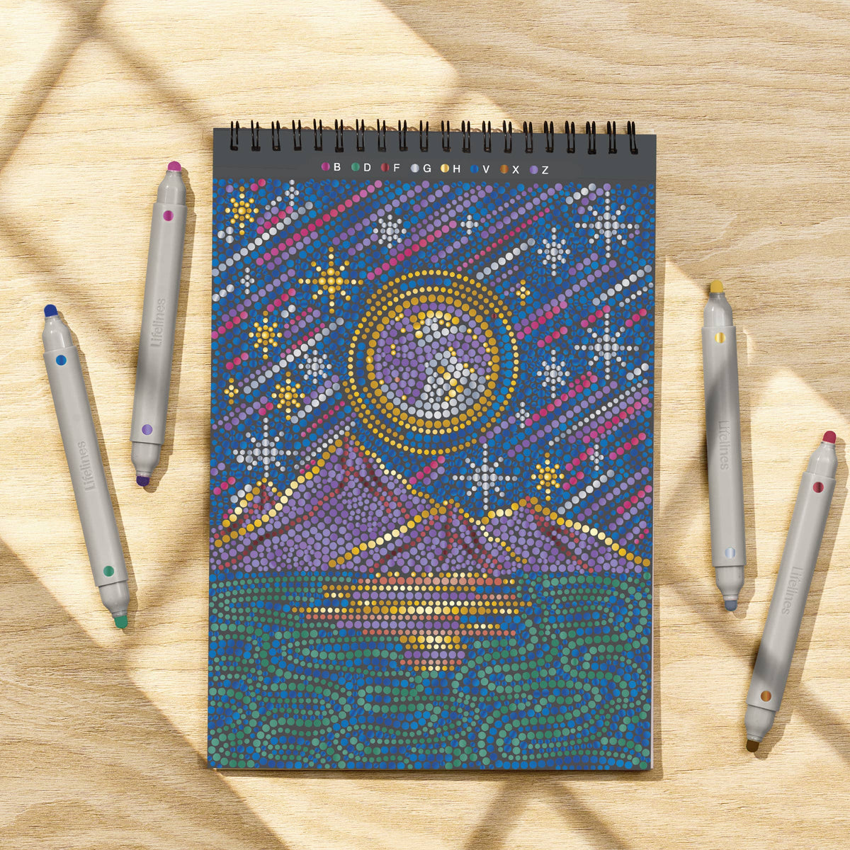 Into the Galaxy FlowArt - Metallic Ink