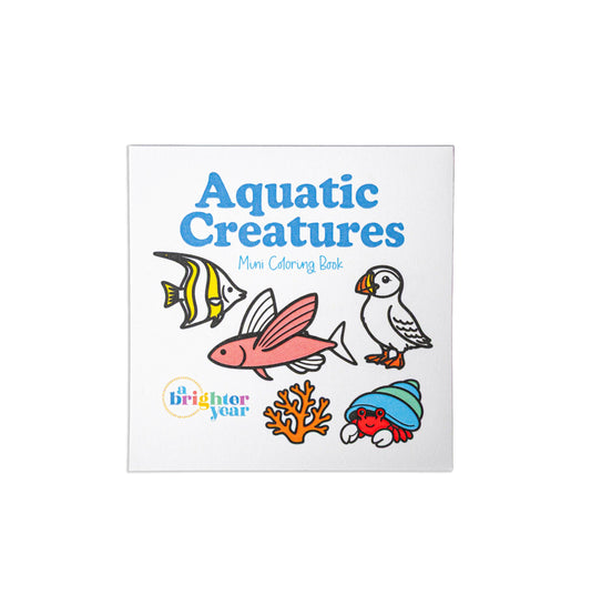 Ocean Animals & Fish Mini Coloring Book