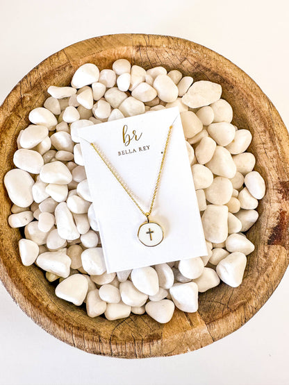 The Lennon Dainty Cross Charm Necklace
