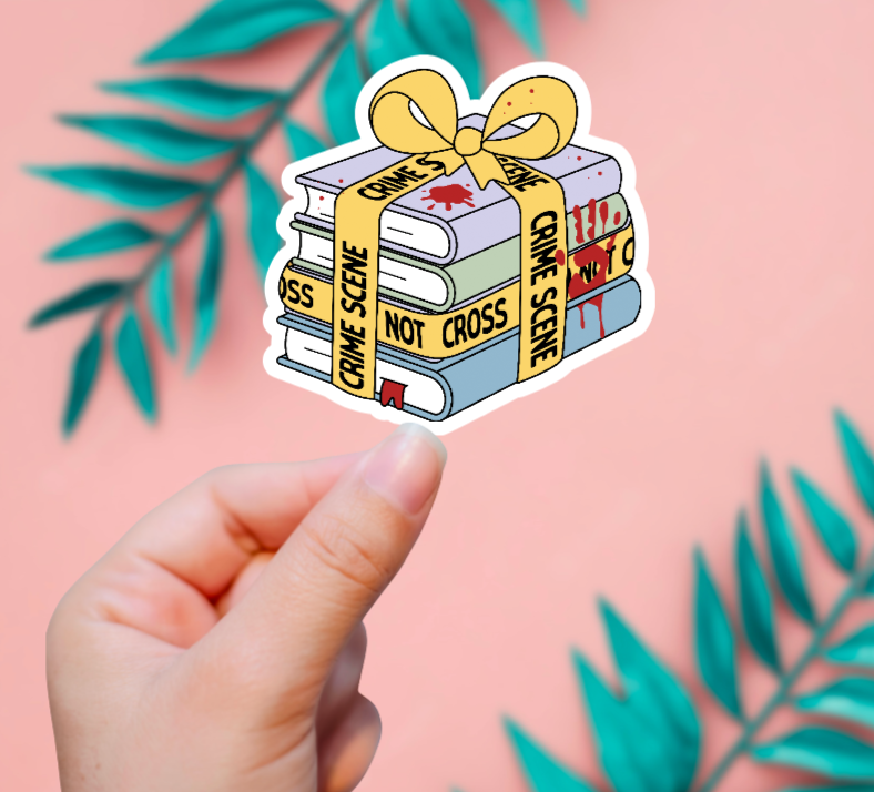 True Crime Books Sticker
