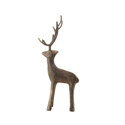 Small Cast Iron Standing Deer