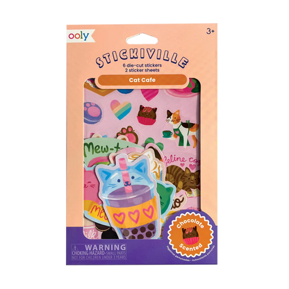 Stickiville Cat Cafe Scented Stickers