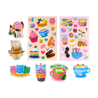 Stickiville Cat Cafe Scented Stickers