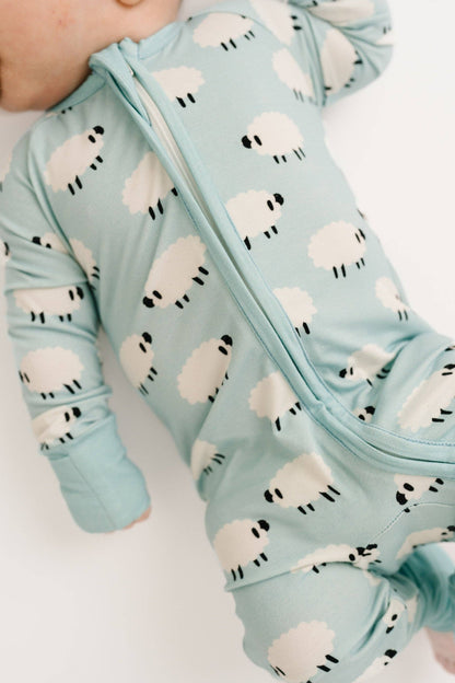 Blue Little Lamb Bamboo Sleeper