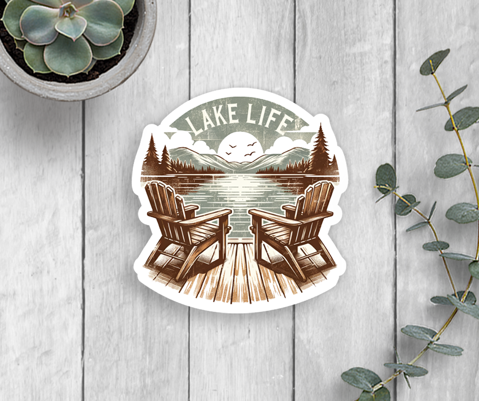 Lake Life Vinyl Sticker