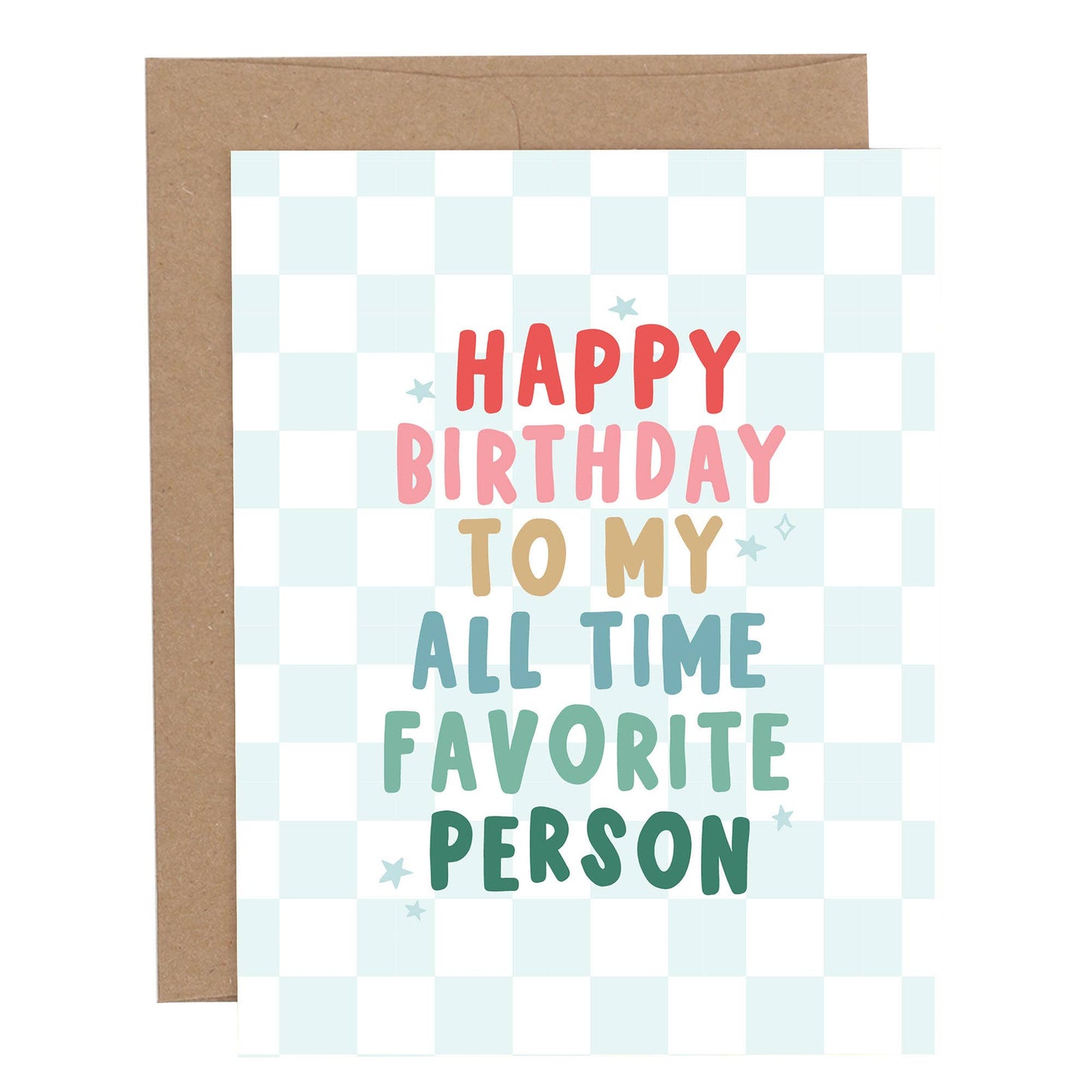 Happy Birthday Favorite Person Greeting Card