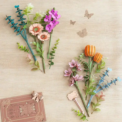 Wooden Blooming Book