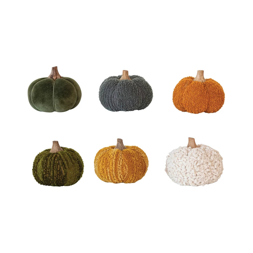 Boucle/Velvet Pumpkins