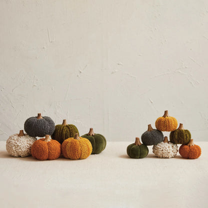 Boucle/Velvet Pumpkins