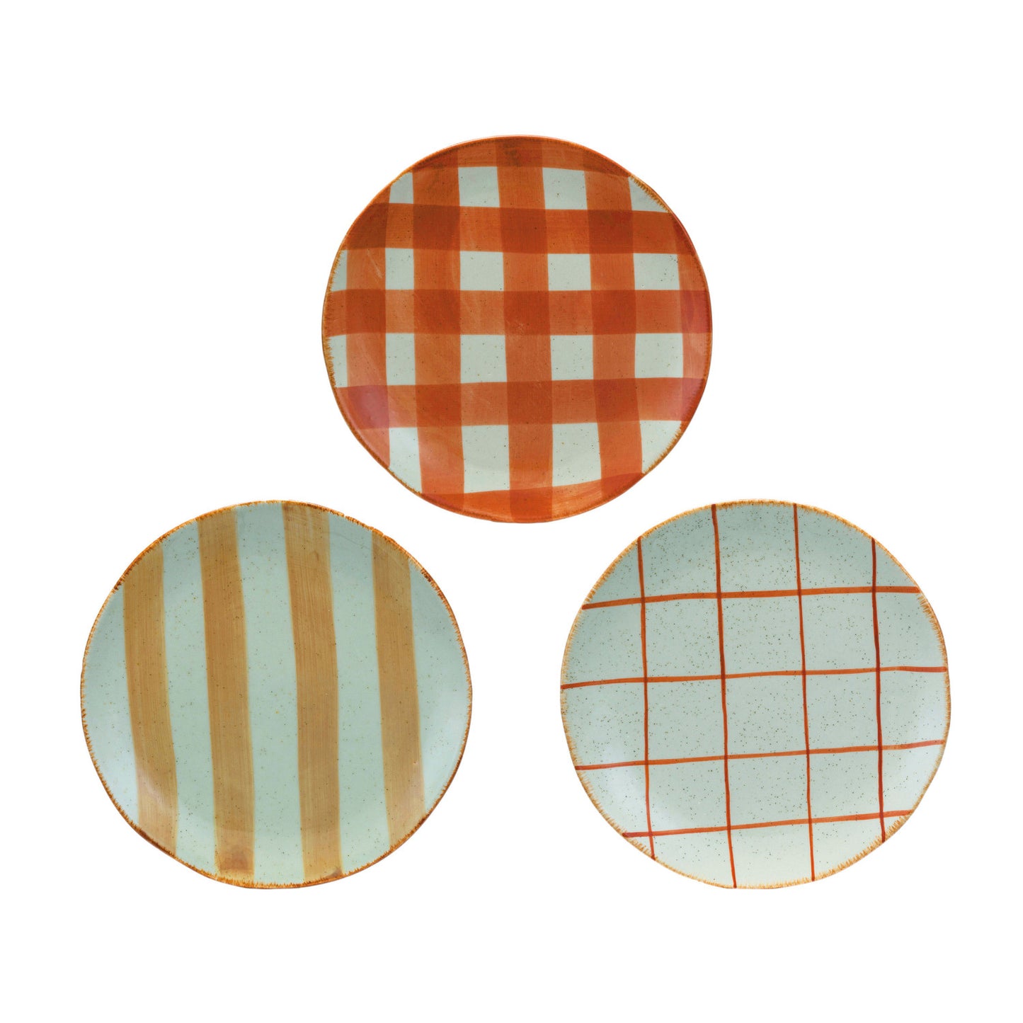 Hand-Painted Stoneware Plate