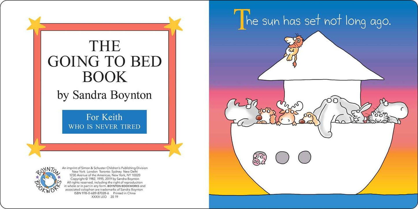 Going to Bed Board Book