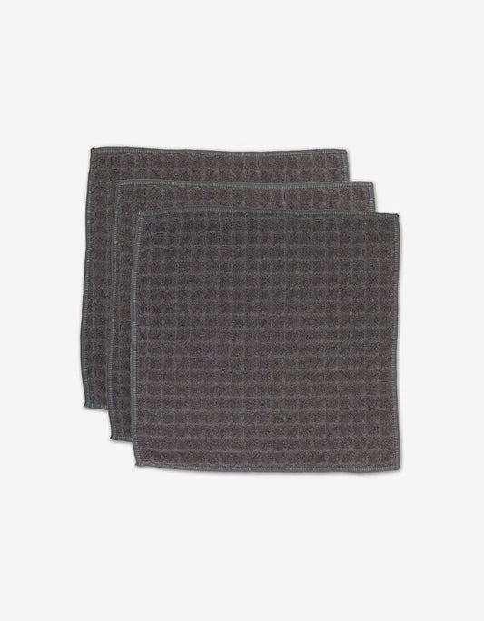 Charcoal Waffle Washcloths