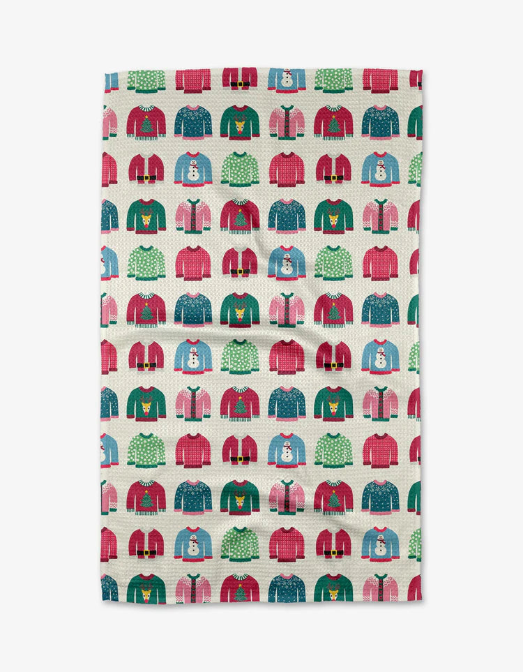 Christmas Sweaters Kitchen Tea Towel