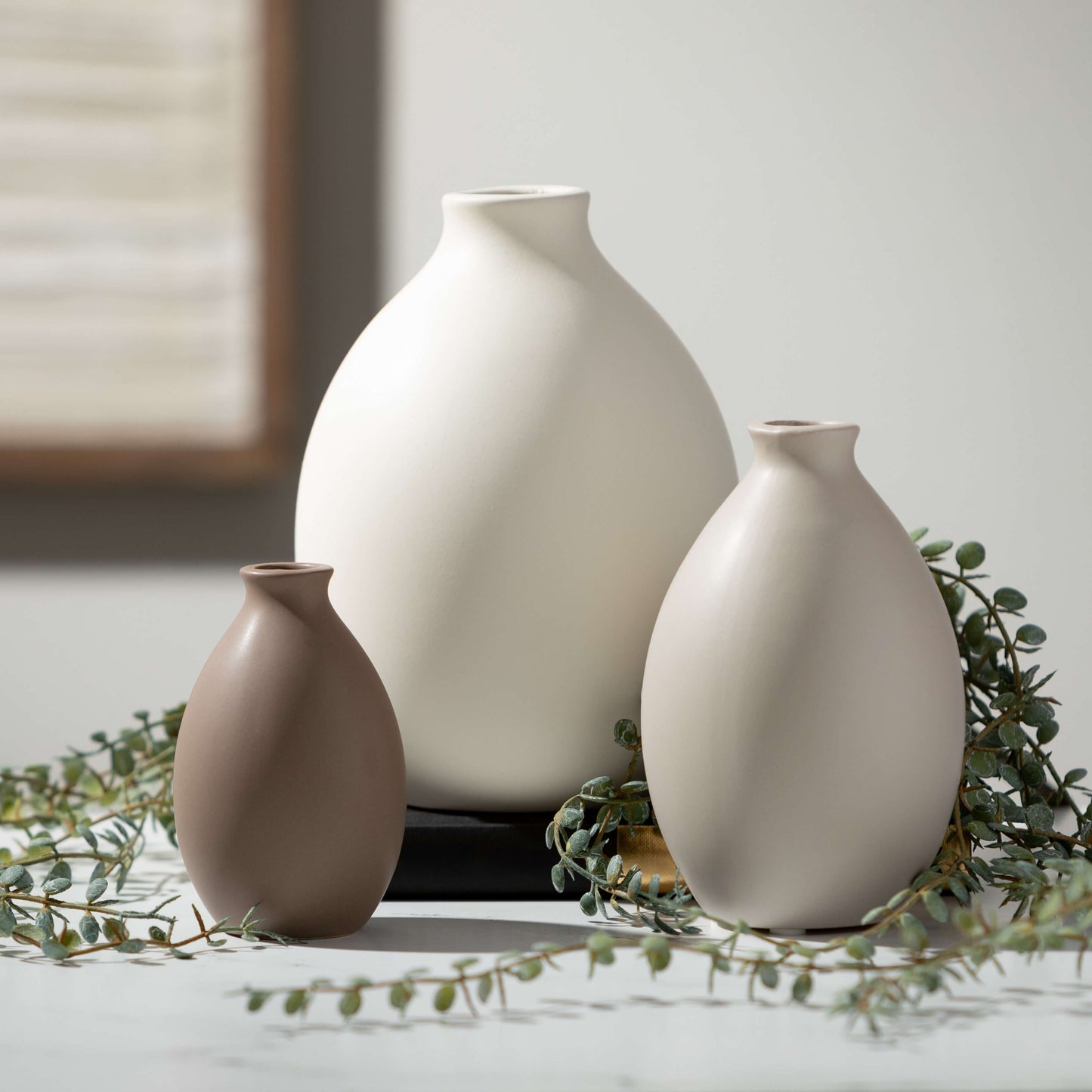 Matte Teardrop Vase