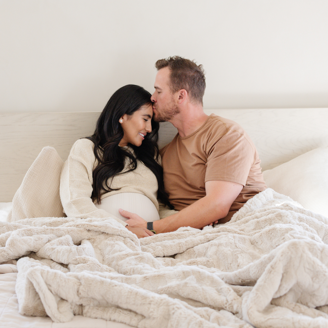 Buff Patterned Faux Fur Throw Blanket