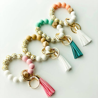 Hot Pink Bangle Keychain