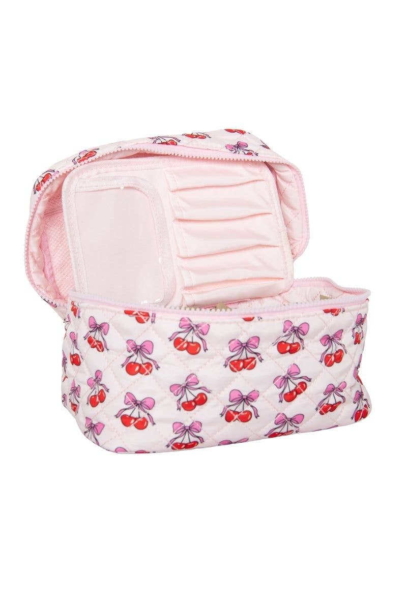 Cherry Bows Makeup Bag Travel