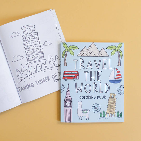 Travel the World Coloring Book