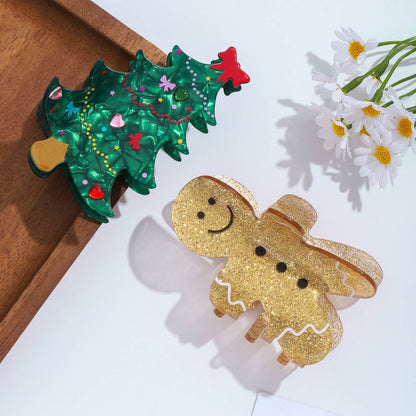Gingerbread Man Hair Clip