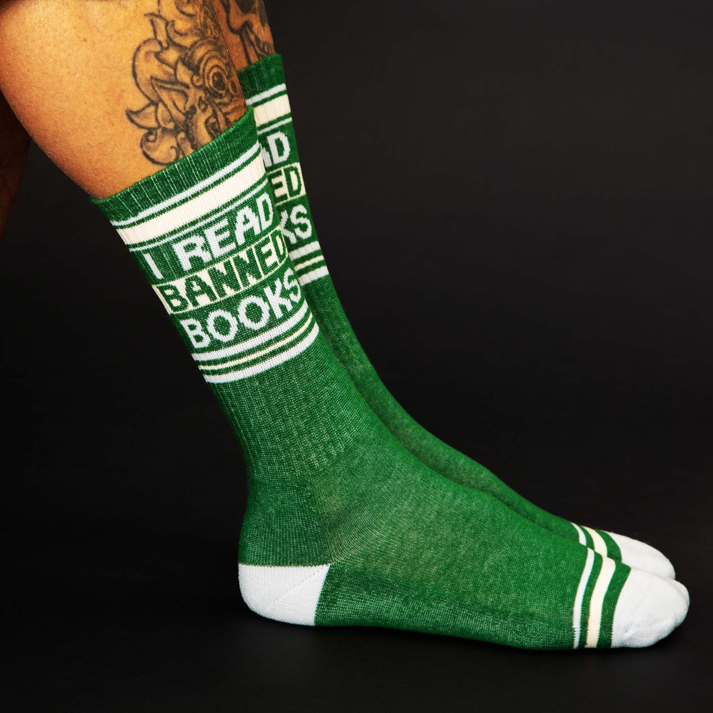 I Read Banned Books Crew Socks