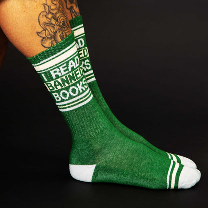 I Read Banned Books Crew Socks