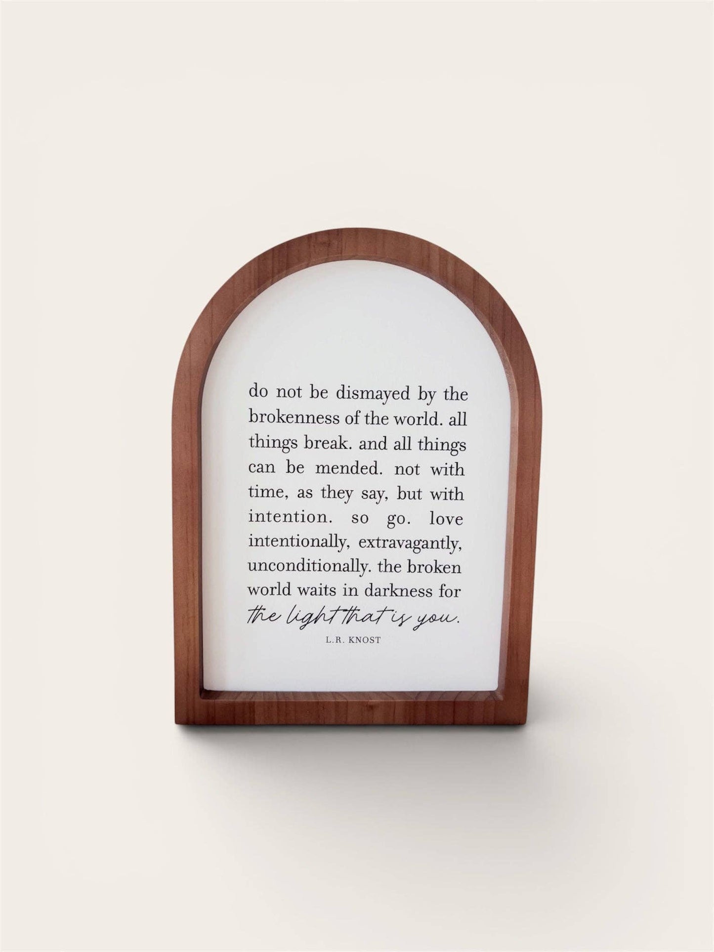 Do Not Be Dismayed Small Framed Arch