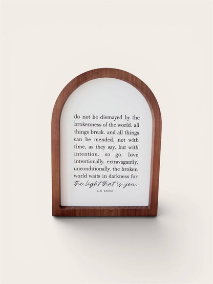 Do Not Be Dismayed Small Framed Arch
