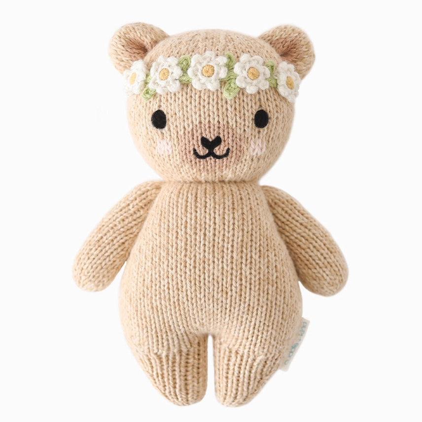baby honey bear (ivory floral)