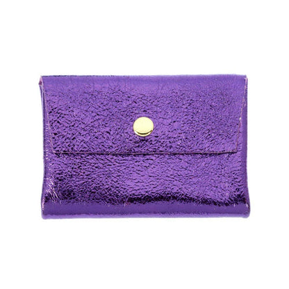 Iridescent Leather Wallet/Card Holder