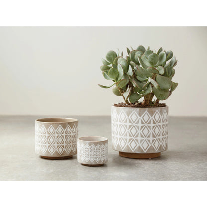 Planters with Pattern