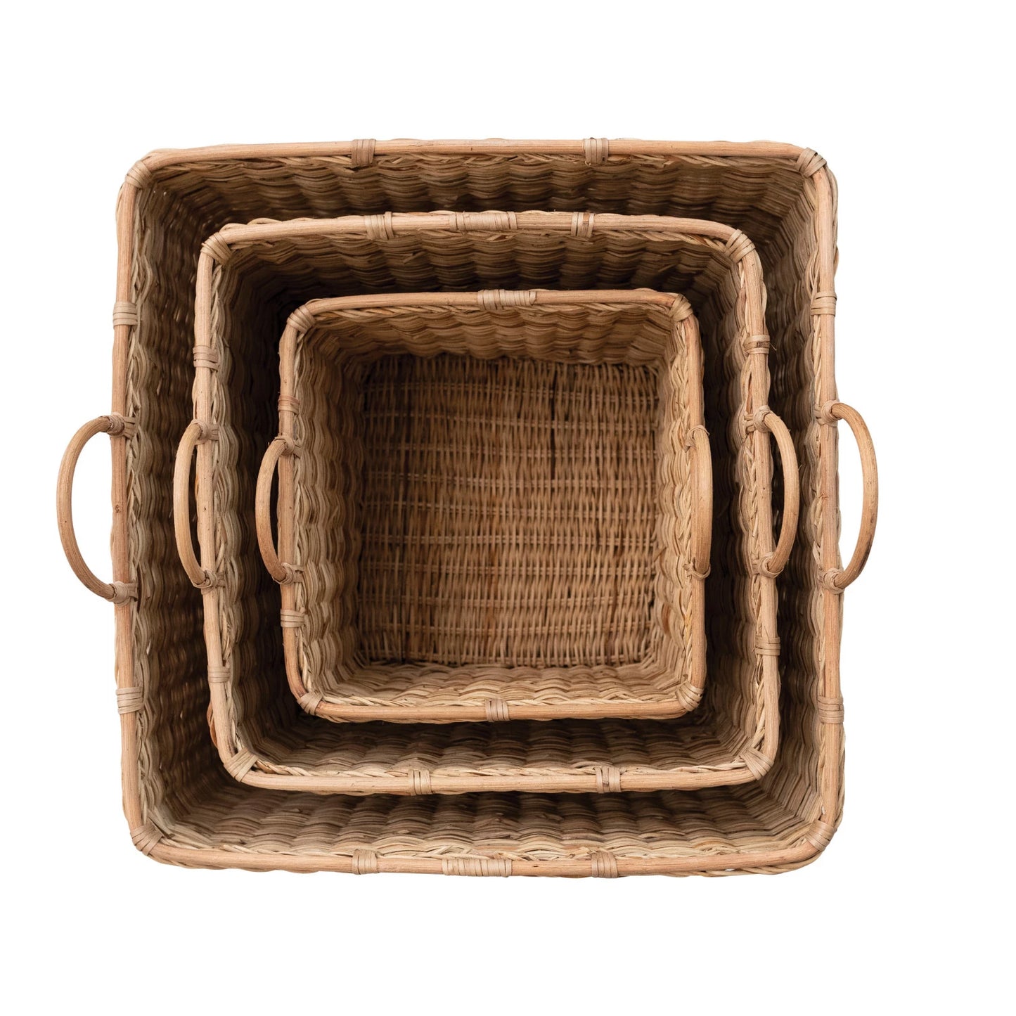 Rattan Baskets w/Handles