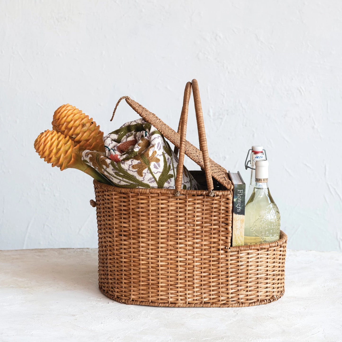 Rattan Wicker Picnic Basket