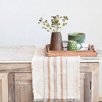 Acacia Wood Trays w/ Handles