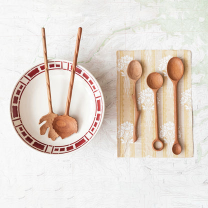 Hand-Carved 2-Sided Doussie Wood Spoon