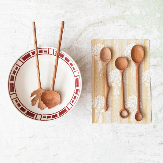 Hand-Carved 2-Sided Doussie Wood Spoon