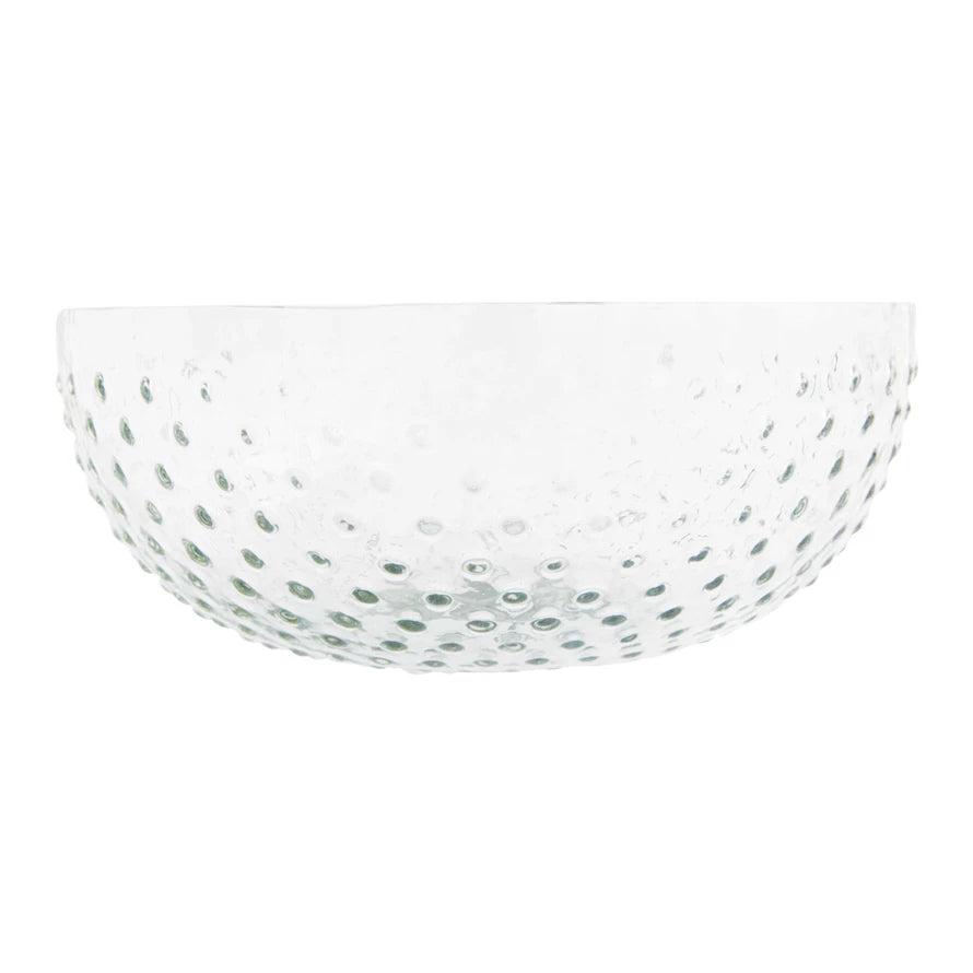 Recycled Hobnail Low Bowl