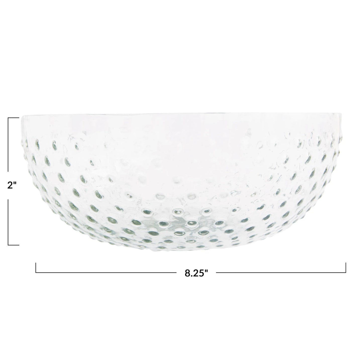 Recycled Hobnail Low Bowl