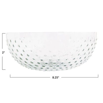 Recycled Hobnail Low Bowl