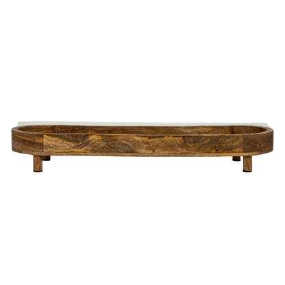 Mango Wood Footed Tray