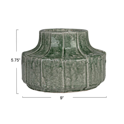 Green Terra-cotta Planter Vase