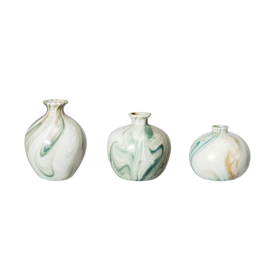 Stoneware Marble Vases