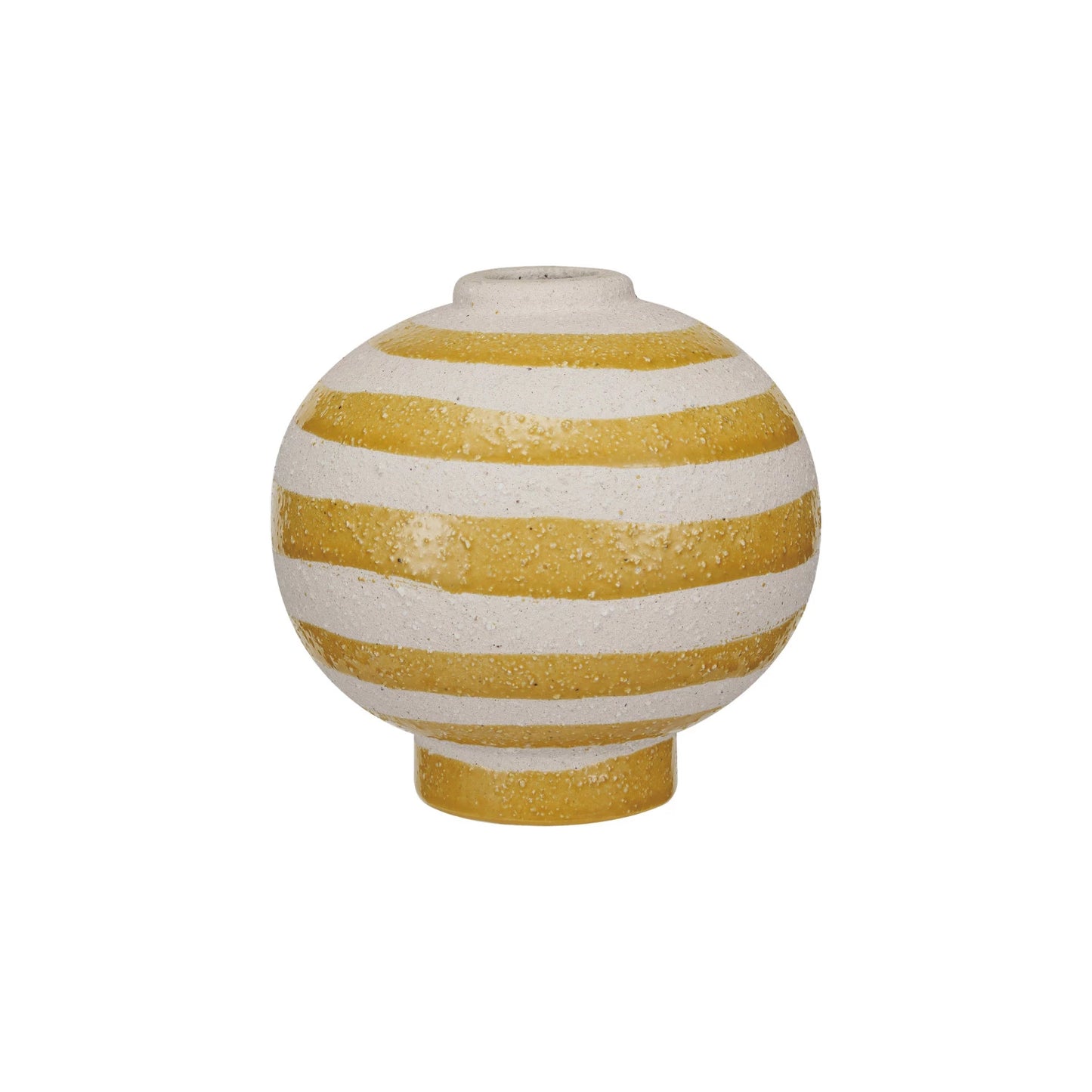 Coarse Stoneware Vase w/Stripes