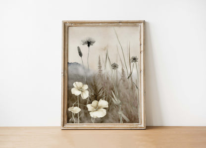 Spring Fields Vintage Art Print