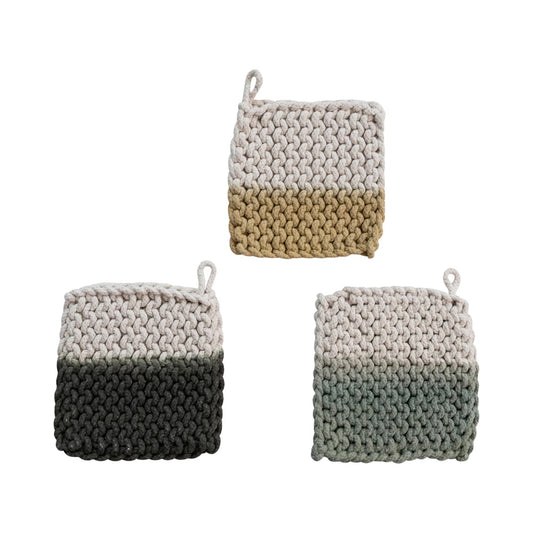 Cotton Crocheted Pot Holder